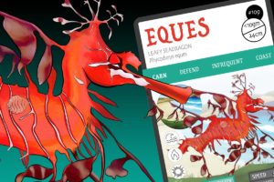 EQUES the Leafy seadragon - Coast BiOME - ANiMOZ - Fight for Survival - The card game of Australian animals.