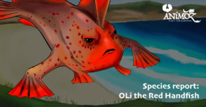 OLi Red Handfish Australian Wildlife Trading Card Game Animal Facts Education